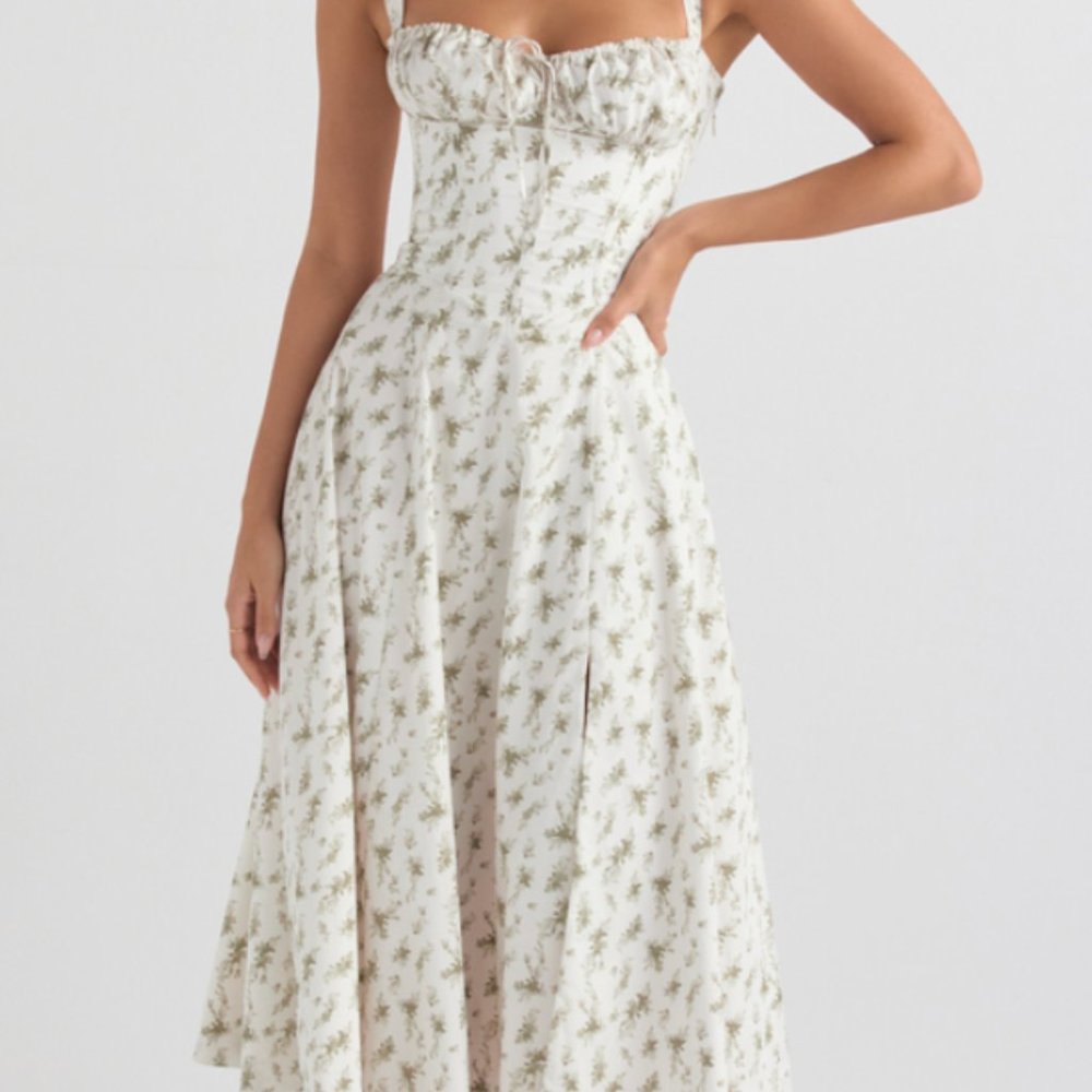 House of CB Garden Print Bustier Sundress